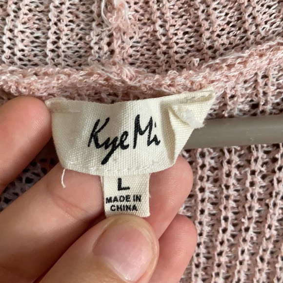 Pink see through cardigan - Picture 2 of 4